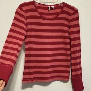 ⚡2/$15❤️Pink stripe long sleeve